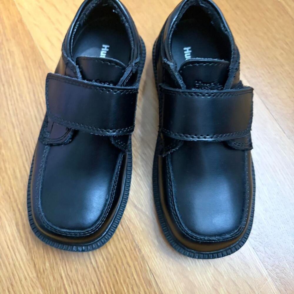 Hush-puppies kid's Black Oxfords